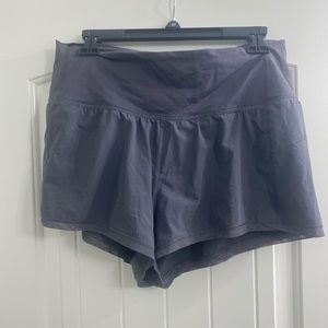 Grey Lululemon running shorts